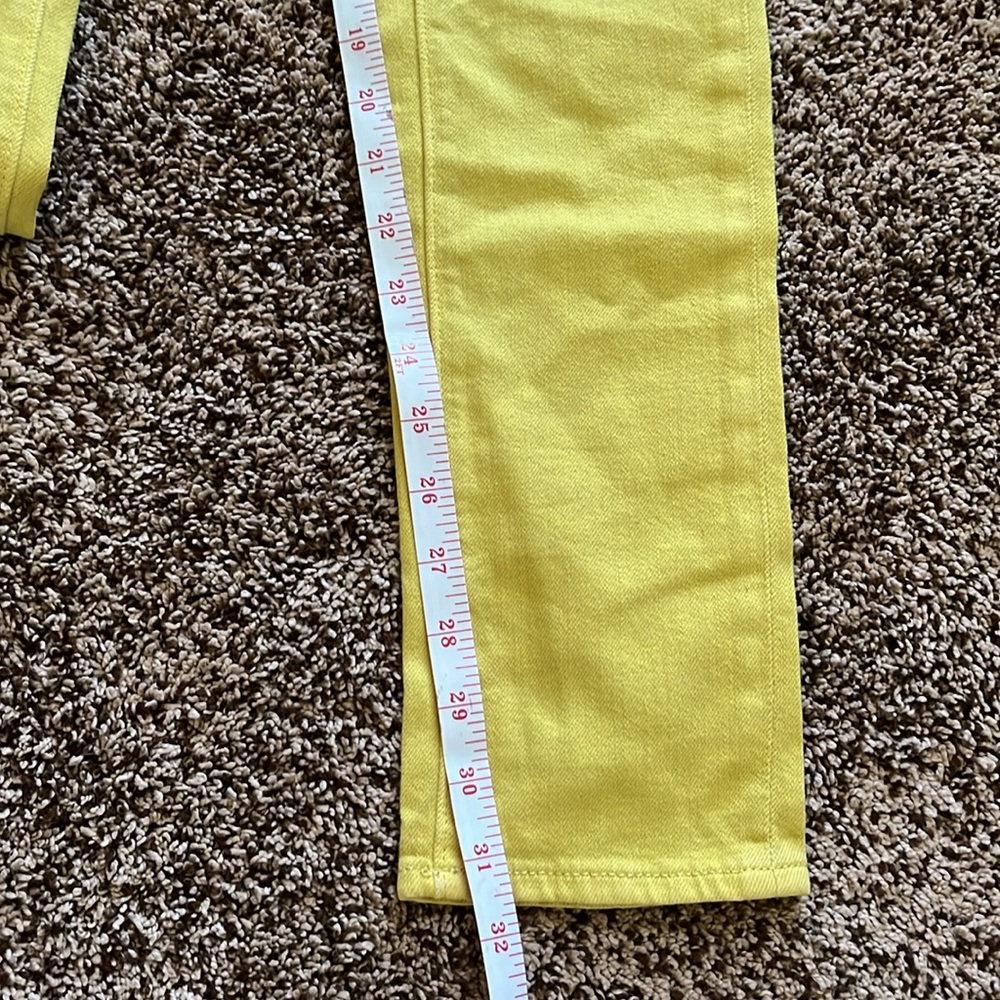 Pilcro Yellow Skinny Jeans Vibrant Style - Picture 6 of 8
